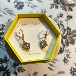 RBP3998 Make A Wish Diamond Cubic Zirconia Rose Gold Plating Earrings